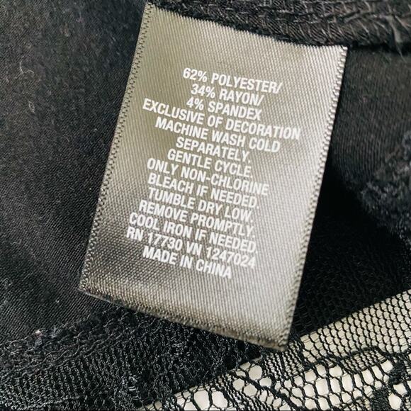 Mossimo | @ Eyelash Lace Trim A-line T-shirt S - Picture 4 of 5